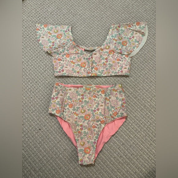 Oliver London Girls High Rise Pattern Bikini - Picture 1 of 5
